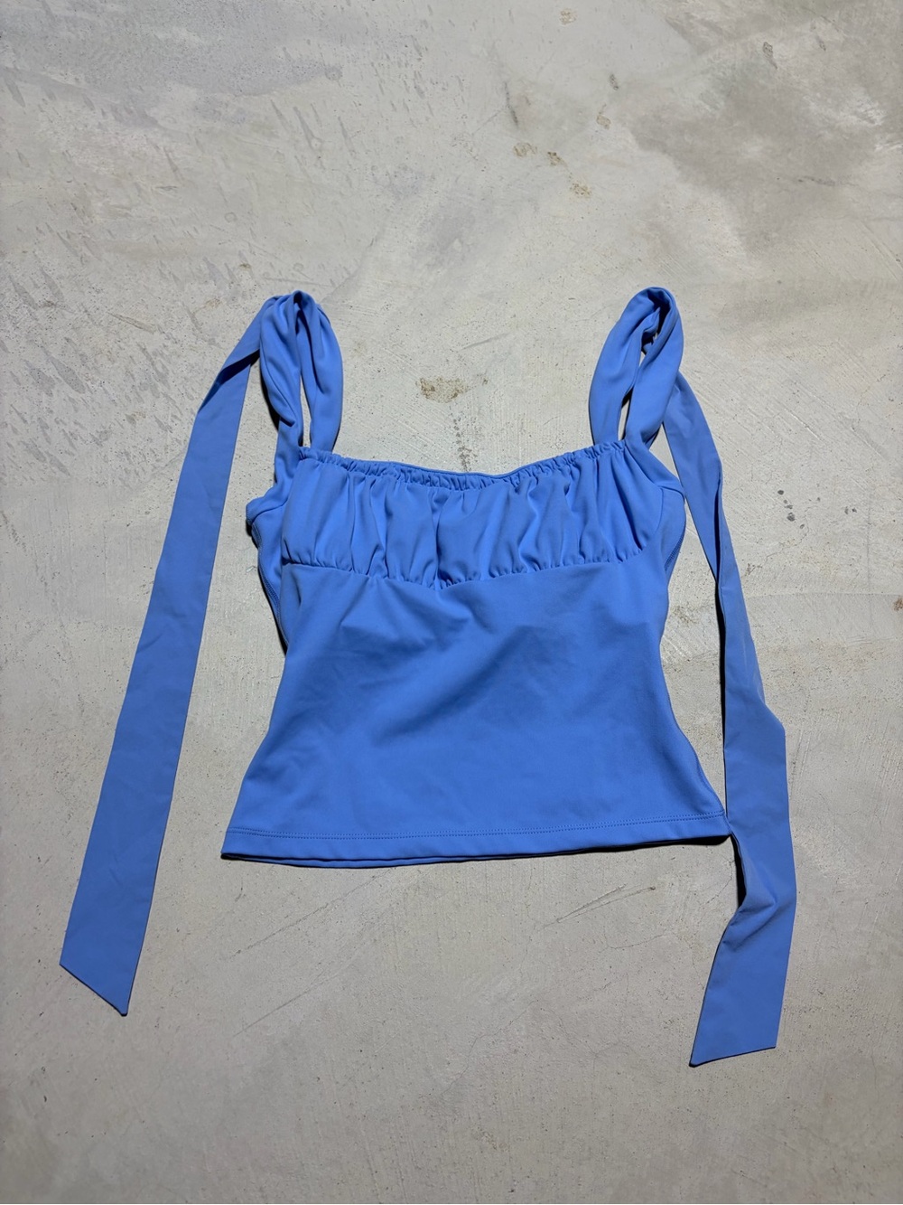 Blogilates Blue Tie-Strap Women's Tank Top XS